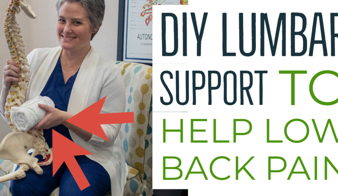 DIY Lumbar Support for Low Back Pain (no-sew version!)