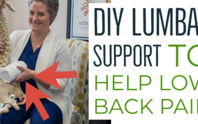 DIY Lumbar Support for Low Back Pain (no-sew version!)